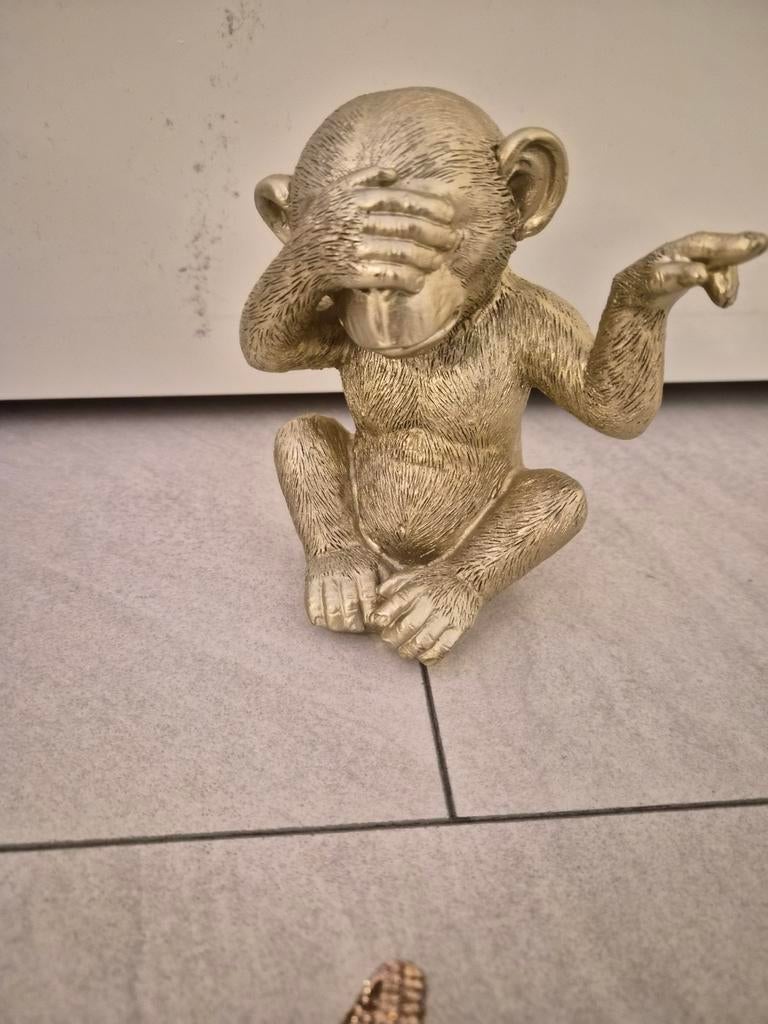 Leuk goudkleurig aapje - Nieuw, Ophalen of Verzenden, Nieuw, Dier