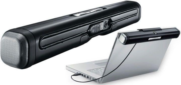 Logitech Z305 clip-on soundbar laptop, Computers en Software, Windows Laptops, Ophalen of Verzenden