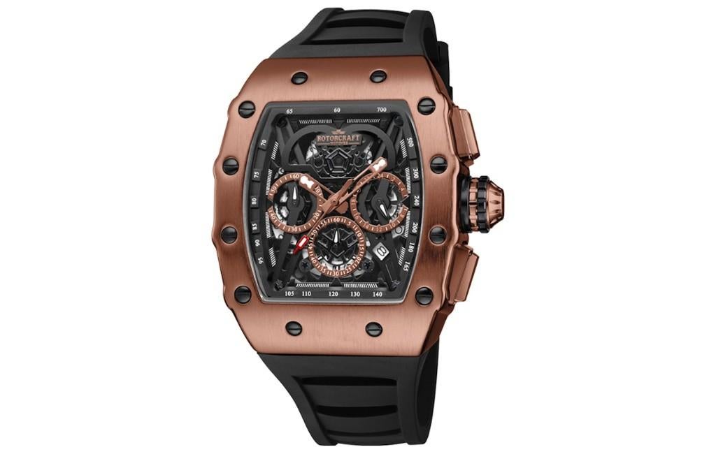 Rotorcraft Commander RC6902 Chrono Nieuw! t.w.v € 589-,, Sieraden, Tassen en Uiterlijk, Sporthorloges, Nieuw, Android, Zwart, Waterdicht