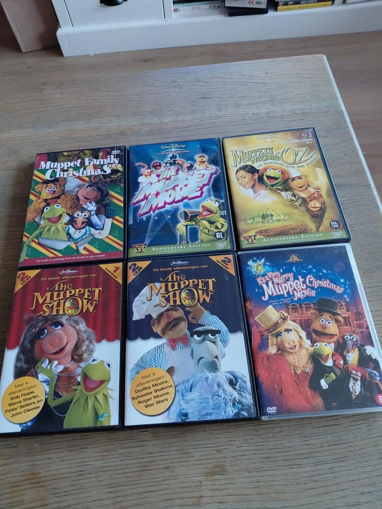 6 Muppets / Muppet Show dvd's., Alle leeftijden, Poppen, Ophalen of Verzenden, Zo goed als nieuw