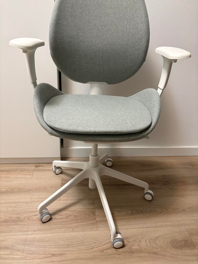 Ikea Hattefjall bureau stoel, Huis en Inrichting, Ophalen, Zo goed als nieuw, Grijs, Bureaustoel