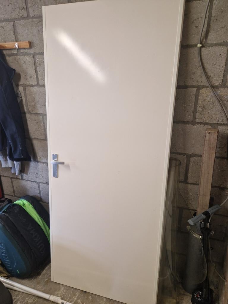 Opdekdeur 83 x 201,5 cm rechtsdraaiend, Doe-het-zelf en Verbouw, Deuren en Horren, Ophalen, Gebruikt, 80 tot 100 cm, Binnendeur