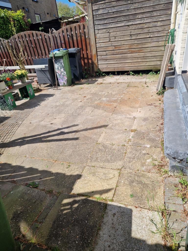 Gebruikte terrastegels, worden lichter na schoonmaak, Tuin en Terras, Ophalen, Gebruikt, 10 m² of meer, Beton