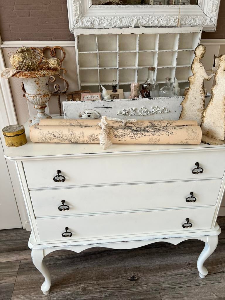 2 oude rollen behang? Toile de Jour prenten, Antiek en Kunst, Ophalen of Verzenden