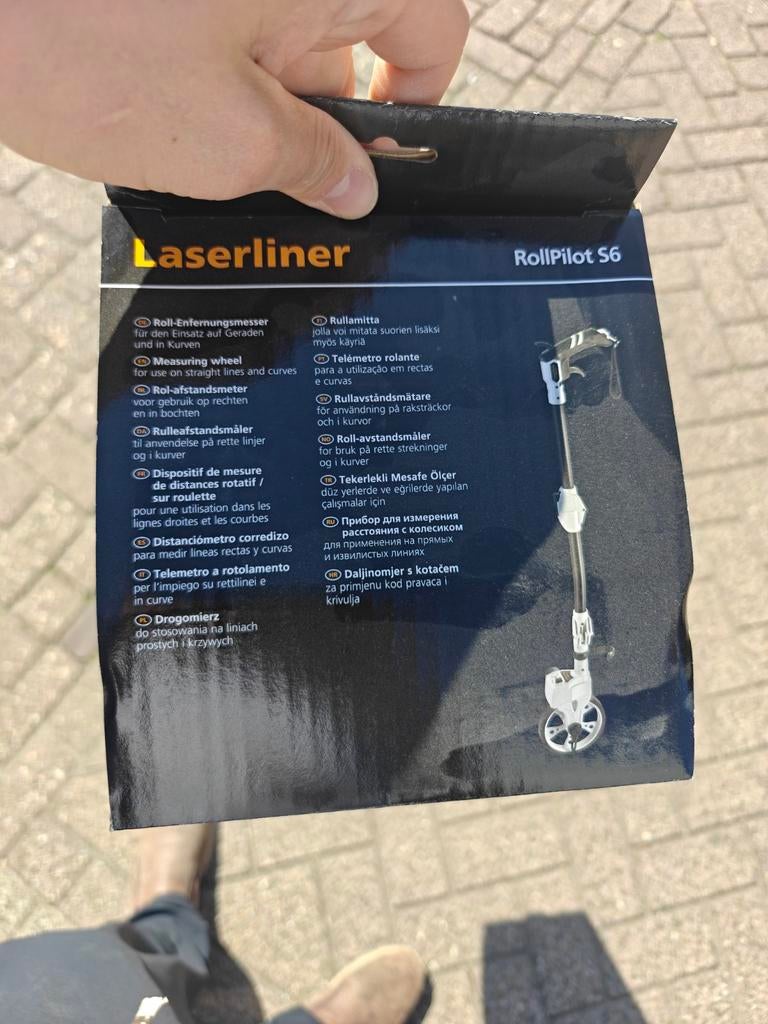 Laserliner RollPilot S6 Rolmeetwiel - Nieuw in doos, Doe-het-zelf en Verbouw, Ophalen of Verzenden, Nieuw, Afstand