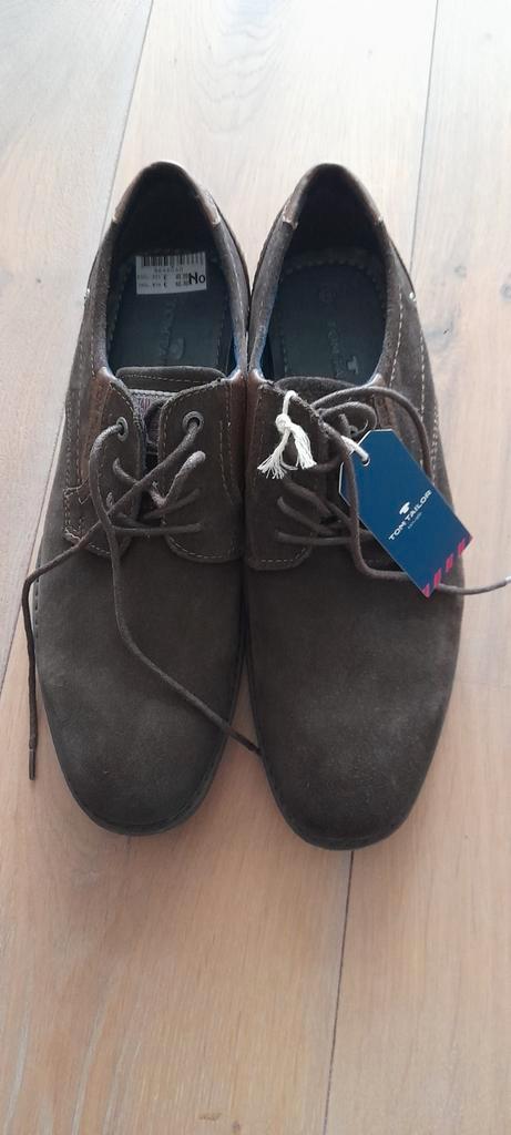 Nieuw Tom Tailor Bruine lederen suede Nette schoenen 43 Gala, Kleding | Heren, Schoenen, Nieuw, Overige typen, Bruin, Ophalen of Verzenden