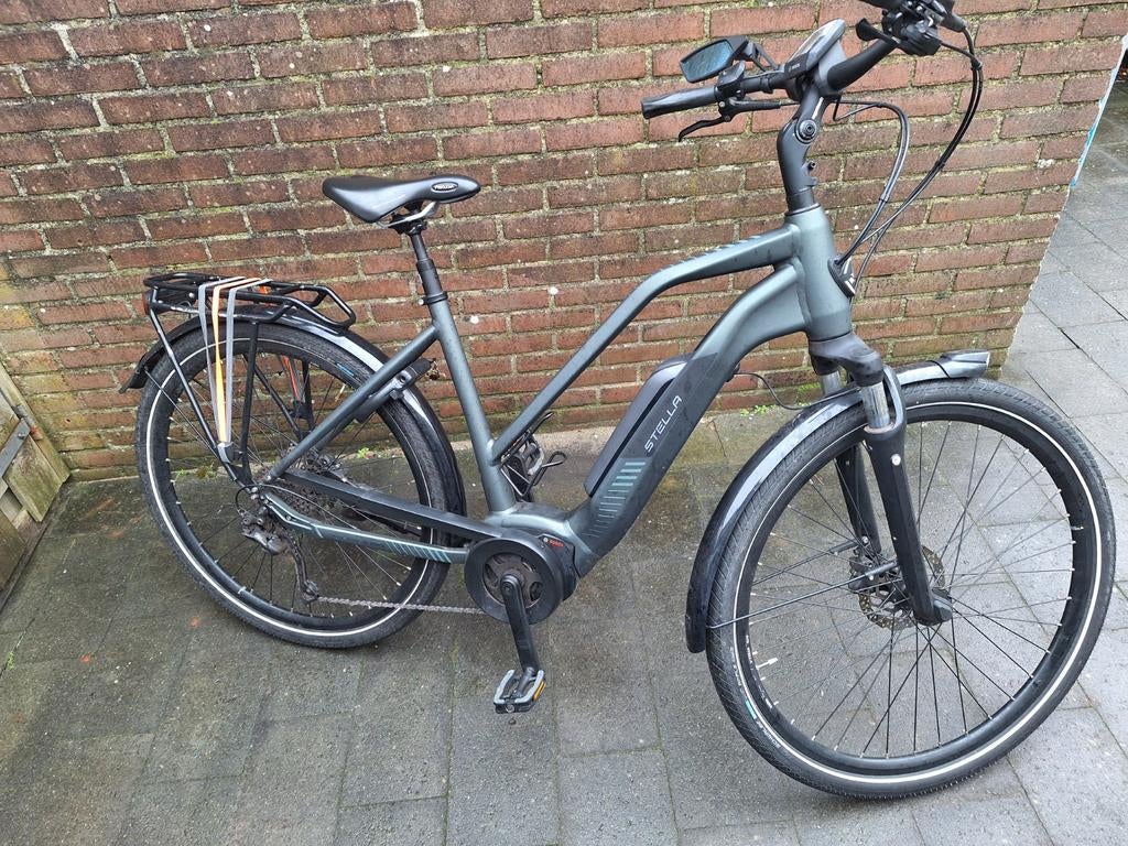 Fiets, Stella, model Morena, groen, 53 tot 56 cm, Versnellingen, Zo goed als nieuw, Schijfrem