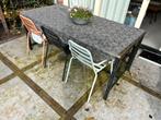 Tuintafel met 3 stoelen en bankje gratis af te halen, Ophalen, Gebruikt