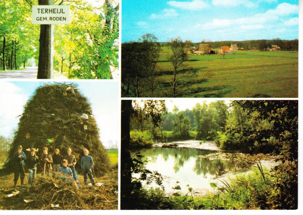 TERHEIJL, Gem.Roden,- oa Paasvuur opbouw, Ven. 31-03, Ophalen of Verzenden, 1980 tot heden, Ongelopen, Drenthe