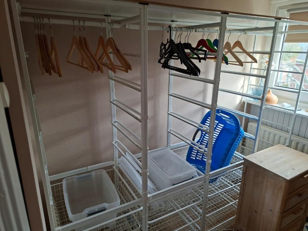 garderobe kast, Ophalen, Gebruikt, 150 tot 200 cm, Met lade(s)