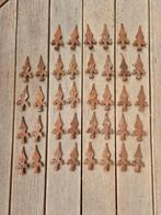 38 stuks smeedijzeren hekpunten, Tuin en Terras, Tuinhekken en Hekwerk, Ophalen of Verzenden, Gebruikt, IJzer