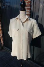 beige crepe blouse van Canda mt 42, Beige, Maat 42/44 (L), Ophalen of Verzenden, Zo goed als nieuw