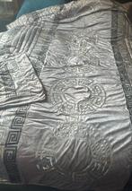 Luxe bed sprei met Medusa en Griekse Patroon, Huis en Inrichting, Dekbedovertrek, Tweepersoons, Ophalen of Verzenden, Zo goed als nieuw