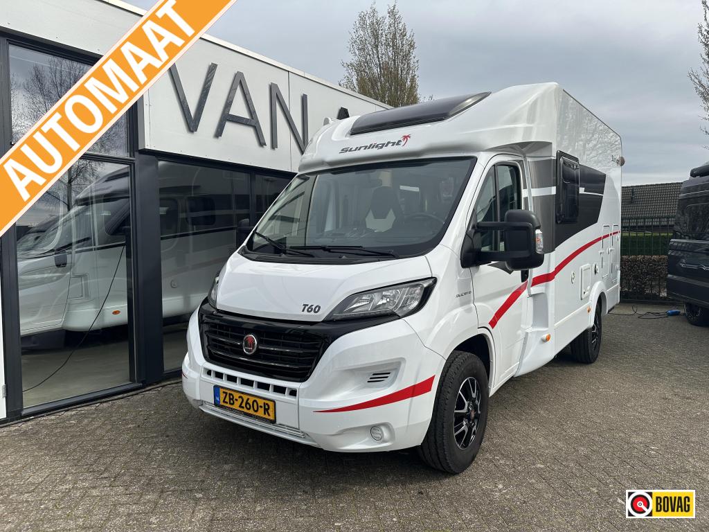 Sunlight T60 Automaat 150 pk TV, Caravans en Kamperen, Automaat, Sunlight, Fiat, Tot en met 2