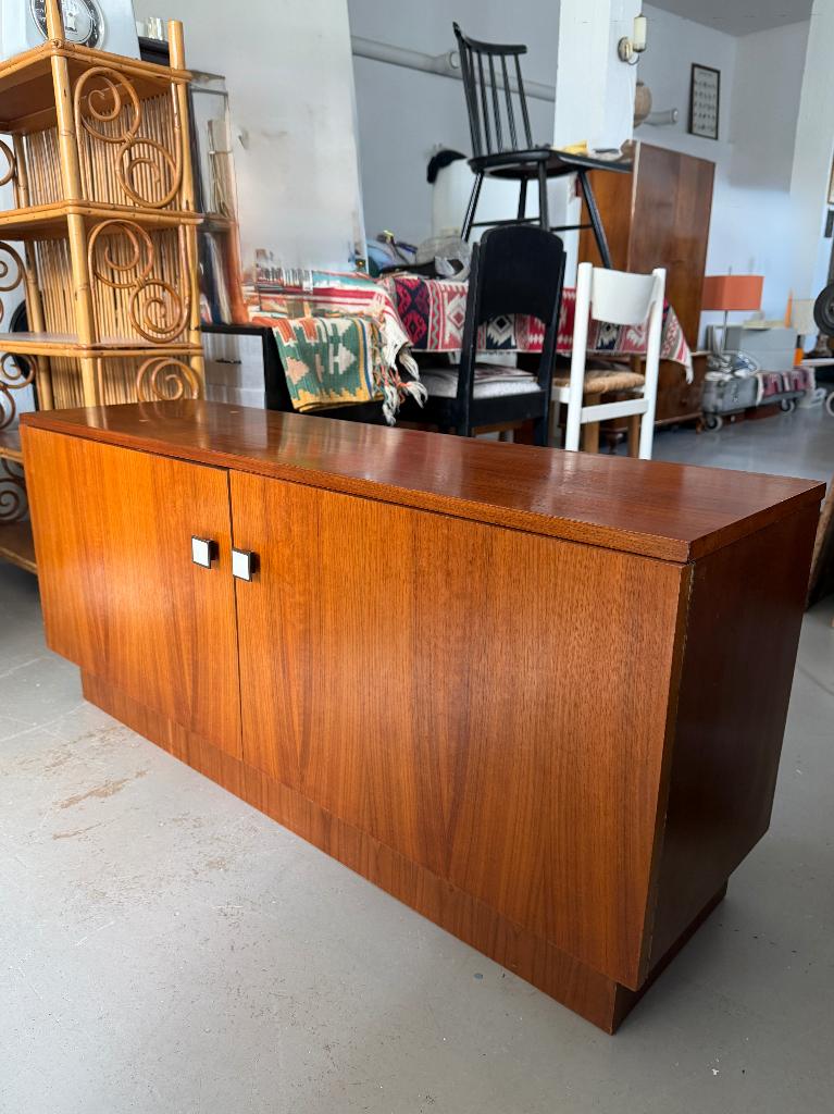 Vintage design, midcentury low board, dressoir jaren 60, Ophalen, 100 tot 150 cm, -, -