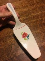 Art Deco Taartschep met Handbeschilderd Roosje. Porselein., Ophalen of Verzenden