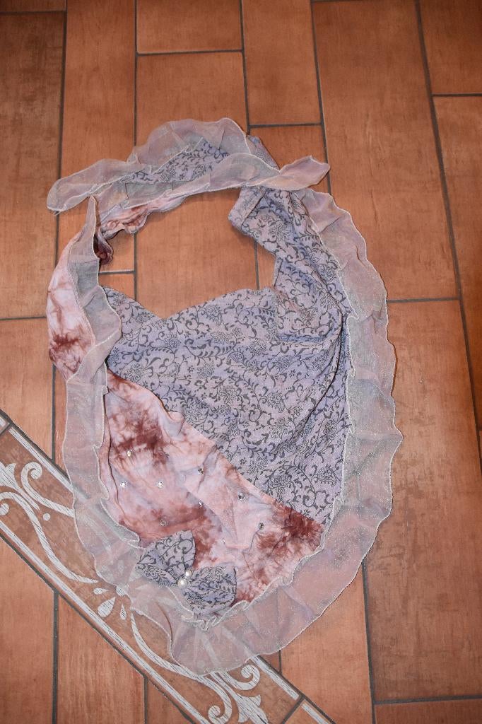 Bruine roezelsjaal, Ophalen of Verzenden, Zo goed als nieuw, Maat 46/48 (XL) of groter, Sjaal