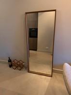 Ikea spiegel met walnoot houten lijst, 65x150cm, Ophalen, 100 tot 150 cm, Zo goed als nieuw, Rechthoekig