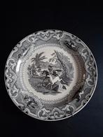 P. Regout antiek wandbord jachttafereel 'LASSO' *EUREKA*, Ophalen of Verzenden