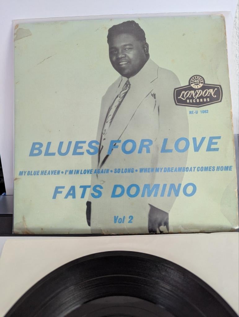 Fats Domino - Blues For Love ( vinyl single EP ), Ophalen of Verzenden, Gebruikt, Overige formaten, EP