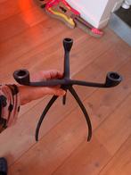 Space Age Gietijzeren Kandelaar - Jaren '70 Design, Ophalen, Overige materialen