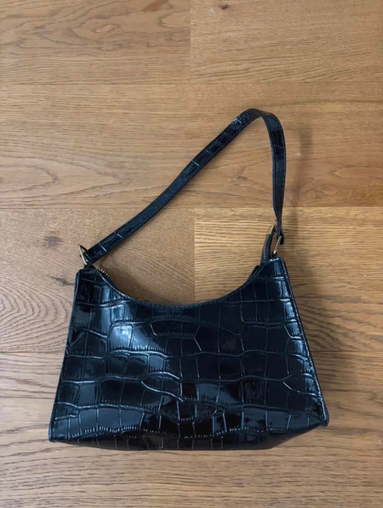 Handtasje, Ophalen of Verzenden, Gebruikt, Zwart, Handtas