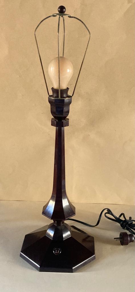 Art-Deco Bakeliet lampenvoet, Ophalen of Verzenden