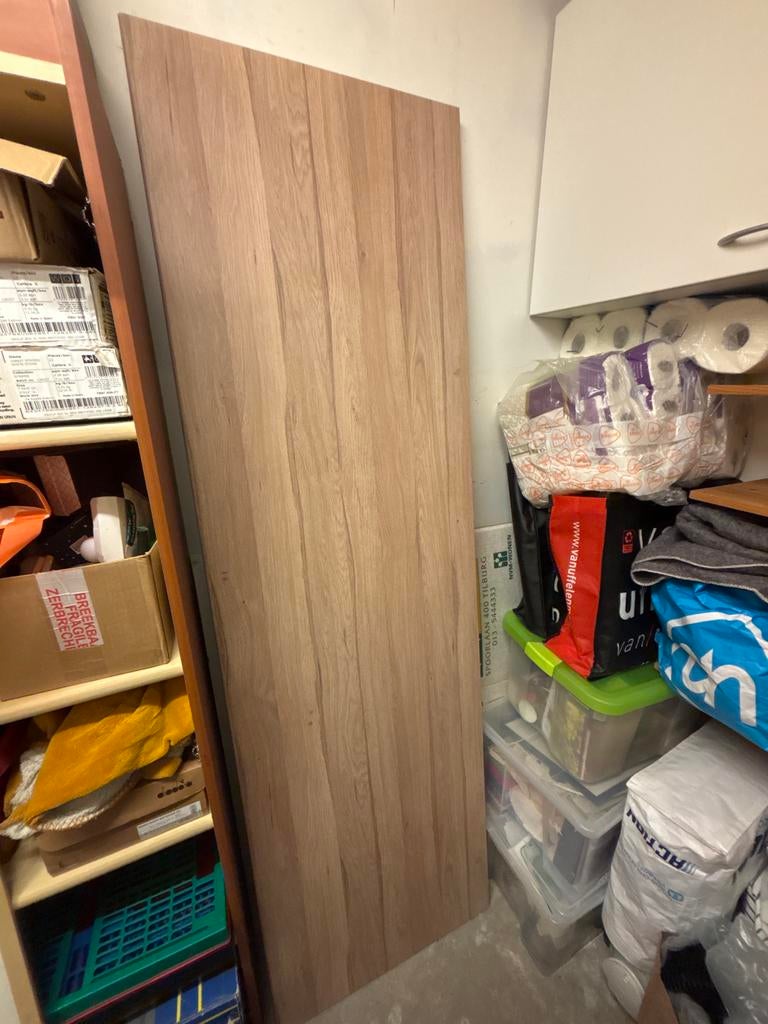 Houten bureaublad / plank 200x60cm, Huis en Inrichting, Bureaus, Ophalen, Overige typen, Gebruikt, Hout