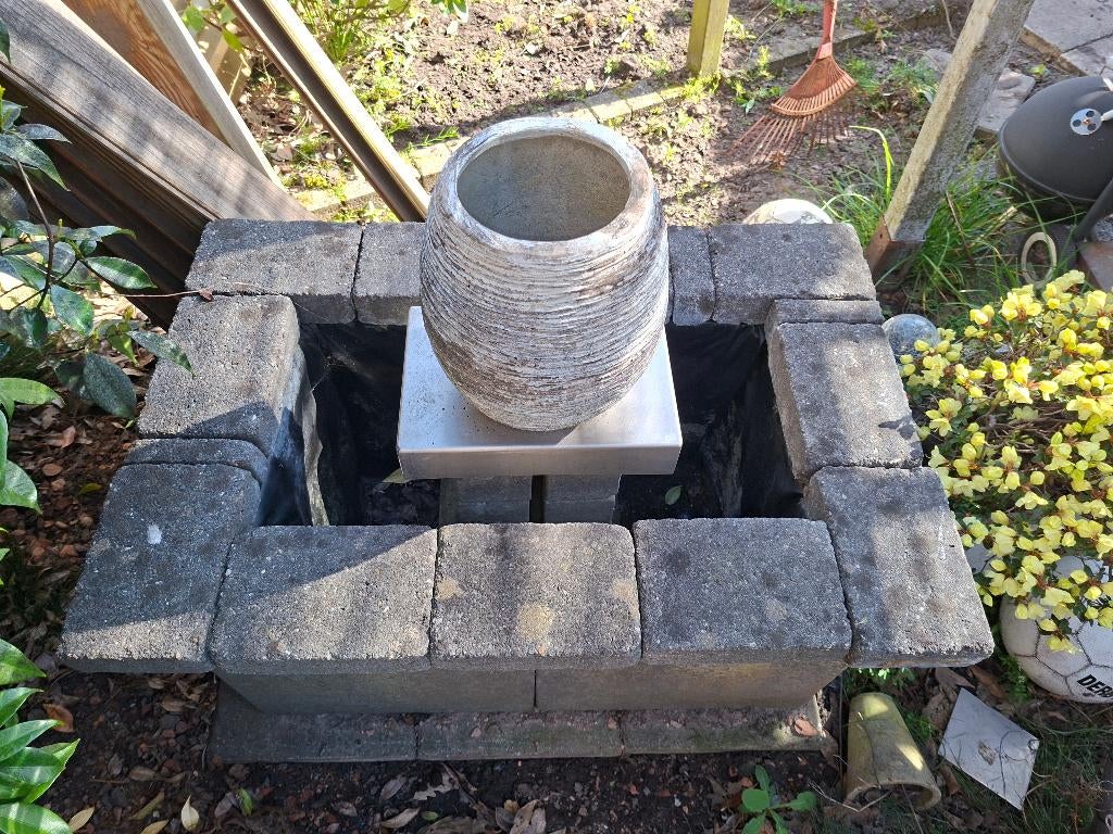 Tuin ornament, Tuin en Terras, Ophalen, Gebruikt, Beton, Waterornament
