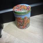 Vintage blikken trommel met beren picknick motief, Ophalen of Verzenden, Koek(jes), Overige merken