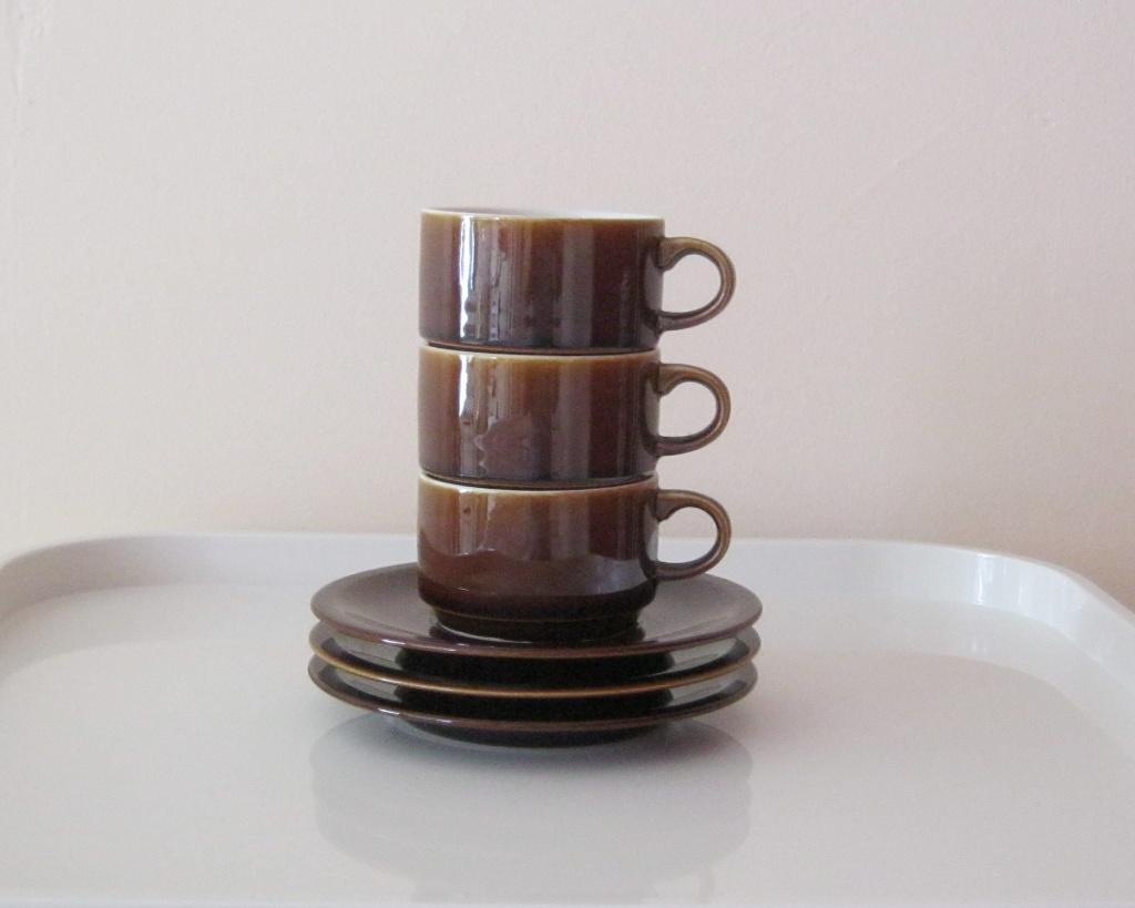 3 Nieuwe Retro espresso kopjes., Ophalen of Verzenden