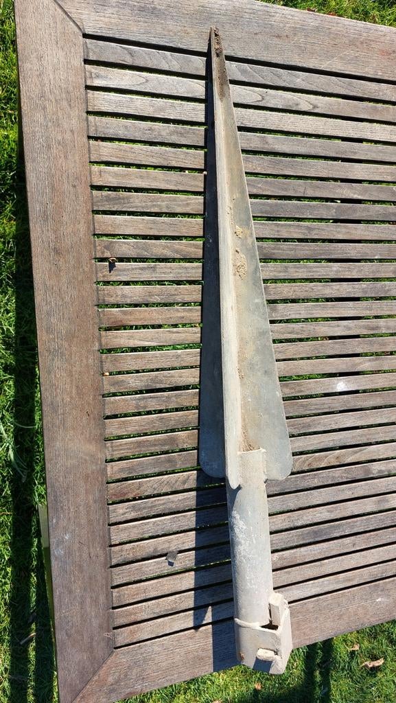 Grondpot/grondverankering, gegalvaniseerd voor buizen, Tuin en Terras, Tuinhekken en Hekwerk, Gebruikt, Overige typen, IJzer, Ophalen