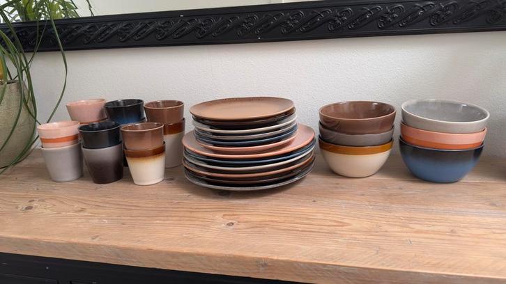 Complete servies set, hk living look-a-like., Huis en Inrichting, Keuken | Servies, Zo goed als nieuw, Bord(en), Overige stijlen