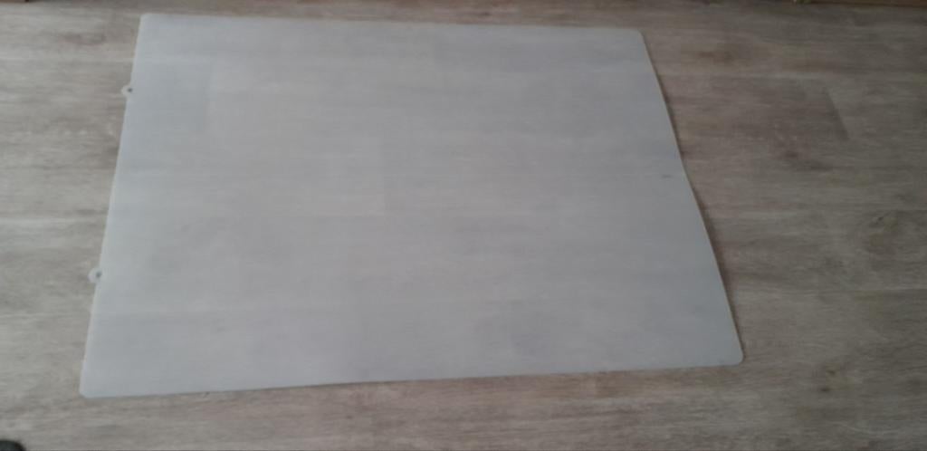 Transparante vloermat voor bureaustoel Guldager Jysk, Ophalen, 100 tot 150 cm, 50 tot 100 cm, Zo goed als nieuw