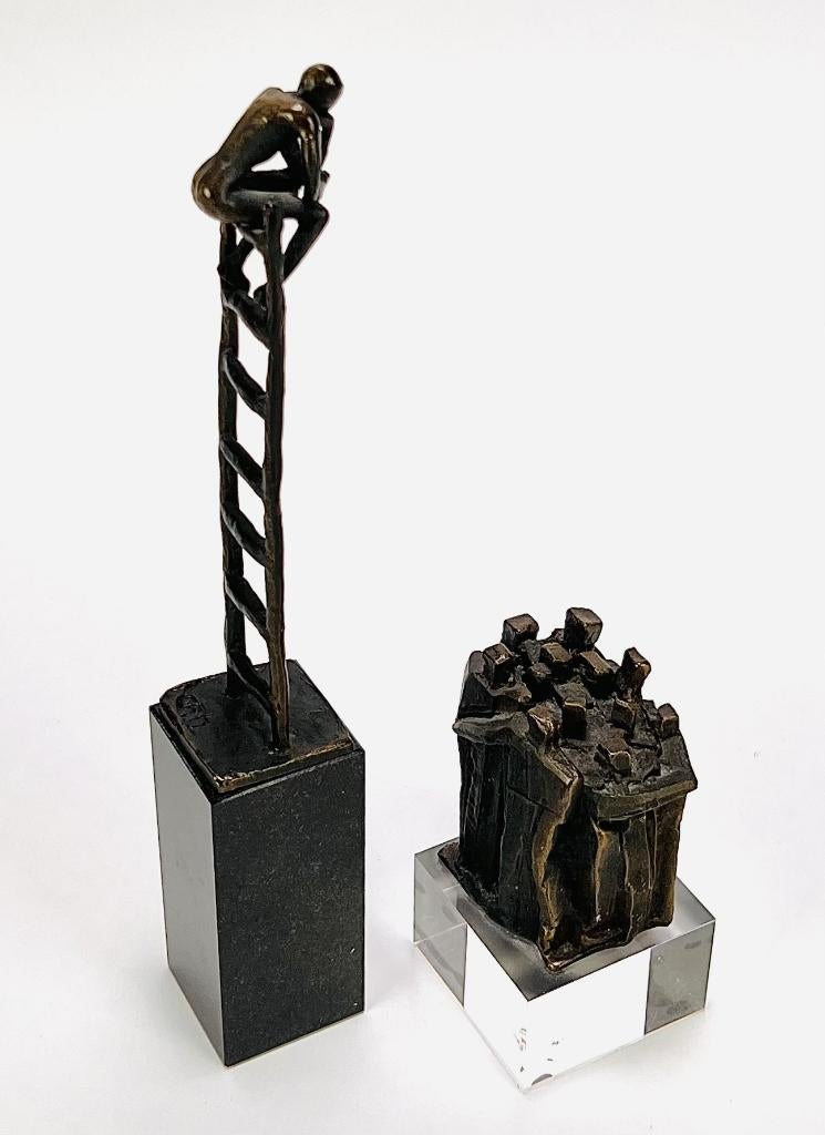 277. Bronzen beelden, C. Ammerlaan & F. Steginga., Ophalen of Verzenden