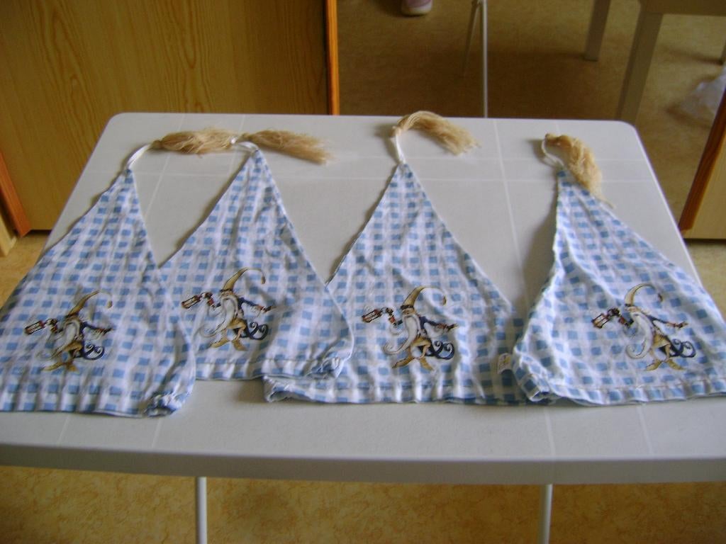 4 nieuwe efteling klaas vaak slaapmutsen 1maat met kwast, Verzamelen, Efteling, Ophalen of Verzenden, Nieuw, Kleding