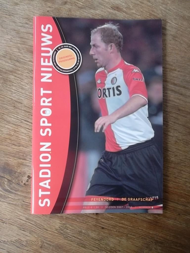 Programmaboekje 9 Feyenoord - De Graafschap 4 november 2007, Ophalen of Verzenden, Gelezen, Watersport en Hengelsport