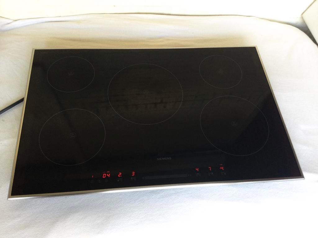 Siemens inductie kookplaat met 5 kookzones, Ophalen, Zo goed als nieuw, Inbouw, Inductie