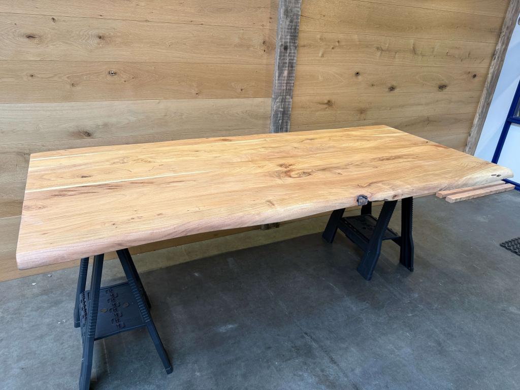 AANBIEDING Acacia Tafelblad 220x94cm  Direct meenemen  Op=Op, Hout@hameren.nl, Hertog van beijerenstraat 2a, Van Hameren hout BV