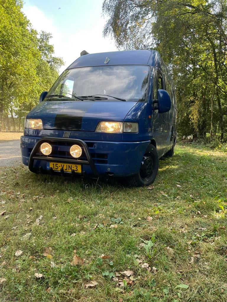 Camper Fiat Ducato, Auto's, Bestelauto's, Particulier, Fiat, Diesel, Euro 3, Handgeschakeld, Geïmporteerd, Blauw, Stof, Voorwielaandrijving
