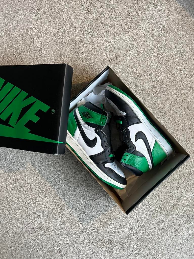 Nike Air Jordan 1 Mid Pine Green, Ophalen of Verzenden, Zo goed als nieuw, Overige kleuren
