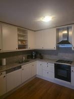 Complete keuken incl apparatuur, Ophalen, Gebruikt, Wit, Hoekkeuken