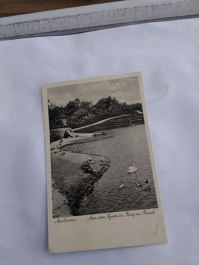 APELDOORN. AAN DEN VIJVER IN BERG EN BOSCH 1939, Ophalen of Verzenden, 1920 tot 1940, Gelderland