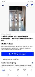 Riviera Maison Huntington Court Kroonluchter, Huis en Inrichting, Lampen | Kroonluchters, Ophalen of Verzenden, Zo goed als nieuw