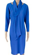 Zgan travelstof jurkje van La Dress by Simone maat xxs/m, Kleding | Dames, Jurken, Blauw, Ophalen of Verzenden, Zo goed als nieuw