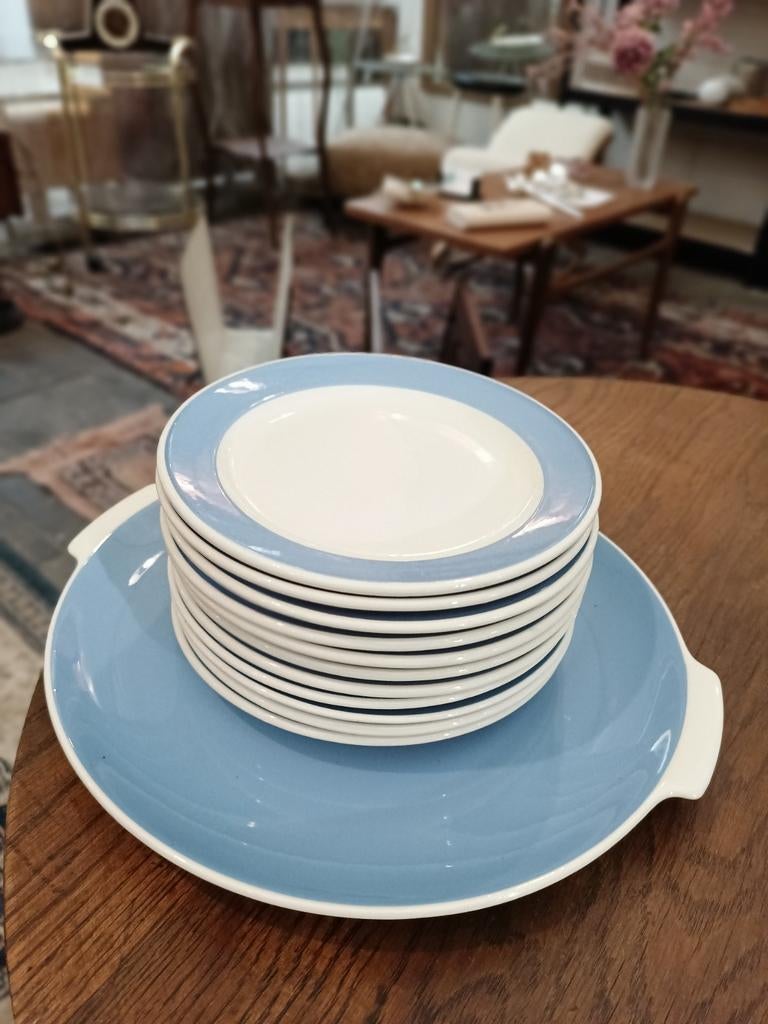 Villeroy en Boch gebaksstel decor Orleans, Antiek en Kunst, Antiek | Servies los, Ophalen of Verzenden