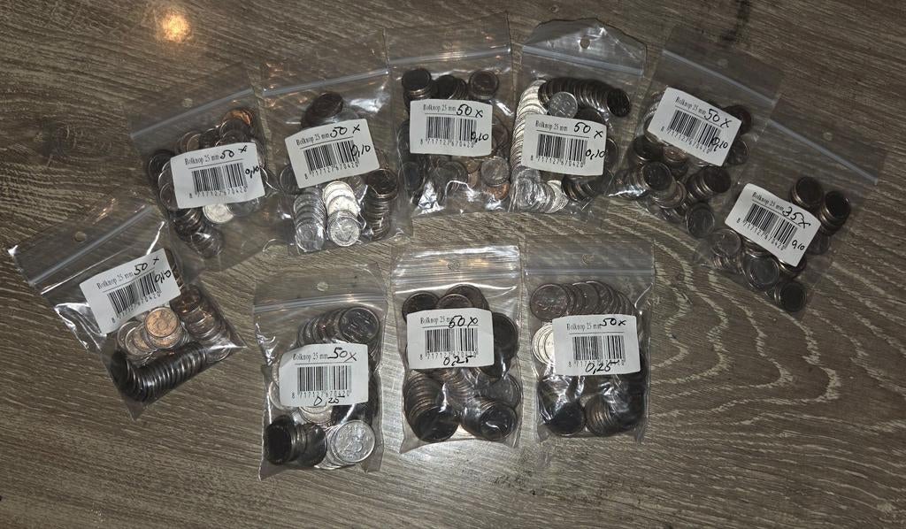 485 x Wilhelmina 1948 0,10 en 0,25, Ophalen of Verzenden, Koningin Wilhelmina, 10 cent