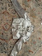 Zilverkleurige Zara spijkerjas, Ophalen of Verzenden, Gedragen, Maat 38/40 (M)