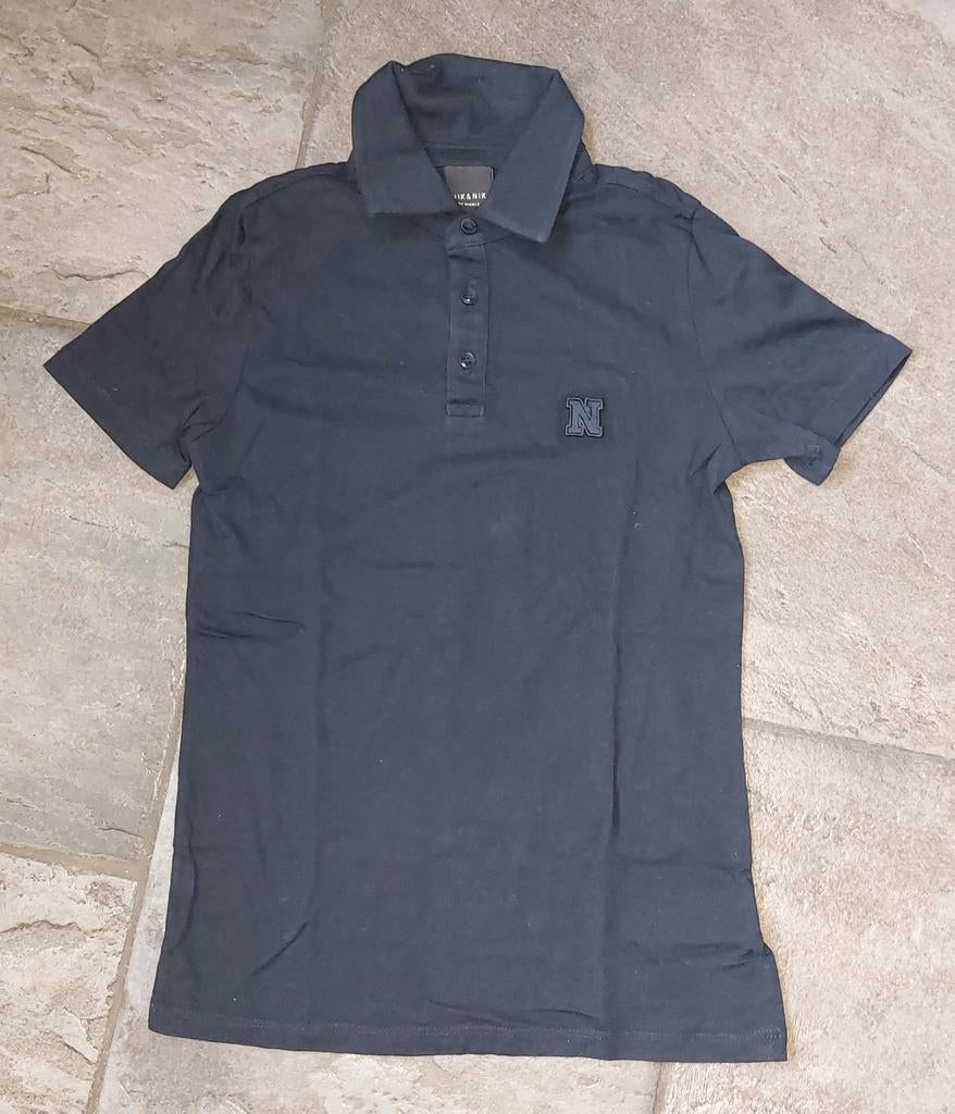 Blauw Nik & Nik polo maat 140, Kinderen en Baby's, Kinderkleding | Maat 140, Nik&Nik, Ophalen of Verzenden, Zo goed als nieuw