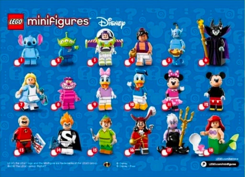 LEGO Minifiguren Disney Serie 1 (71012) - Complete Set, Lego, Nieuw, Ophalen of Verzenden, Minifiguren serie